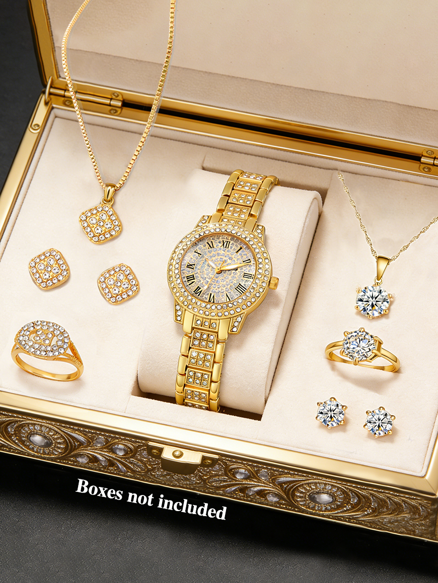 Jewelry Watches For Ladies - Fashionable round Ladies Quartz Watch And