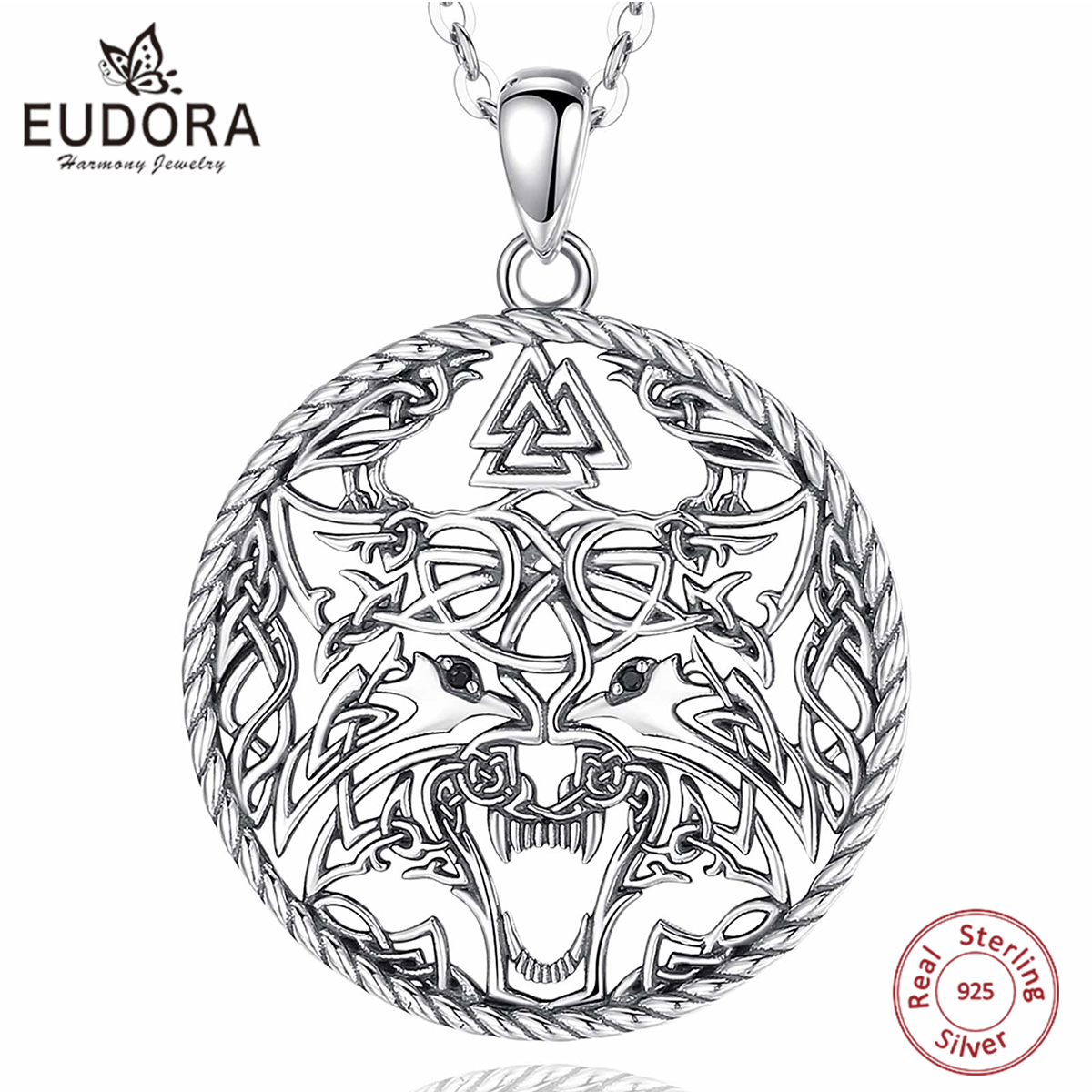 Wolf Jewelry & Watches Tampa Reviews - Eudora 925 Sterling Silver Viking Wolf