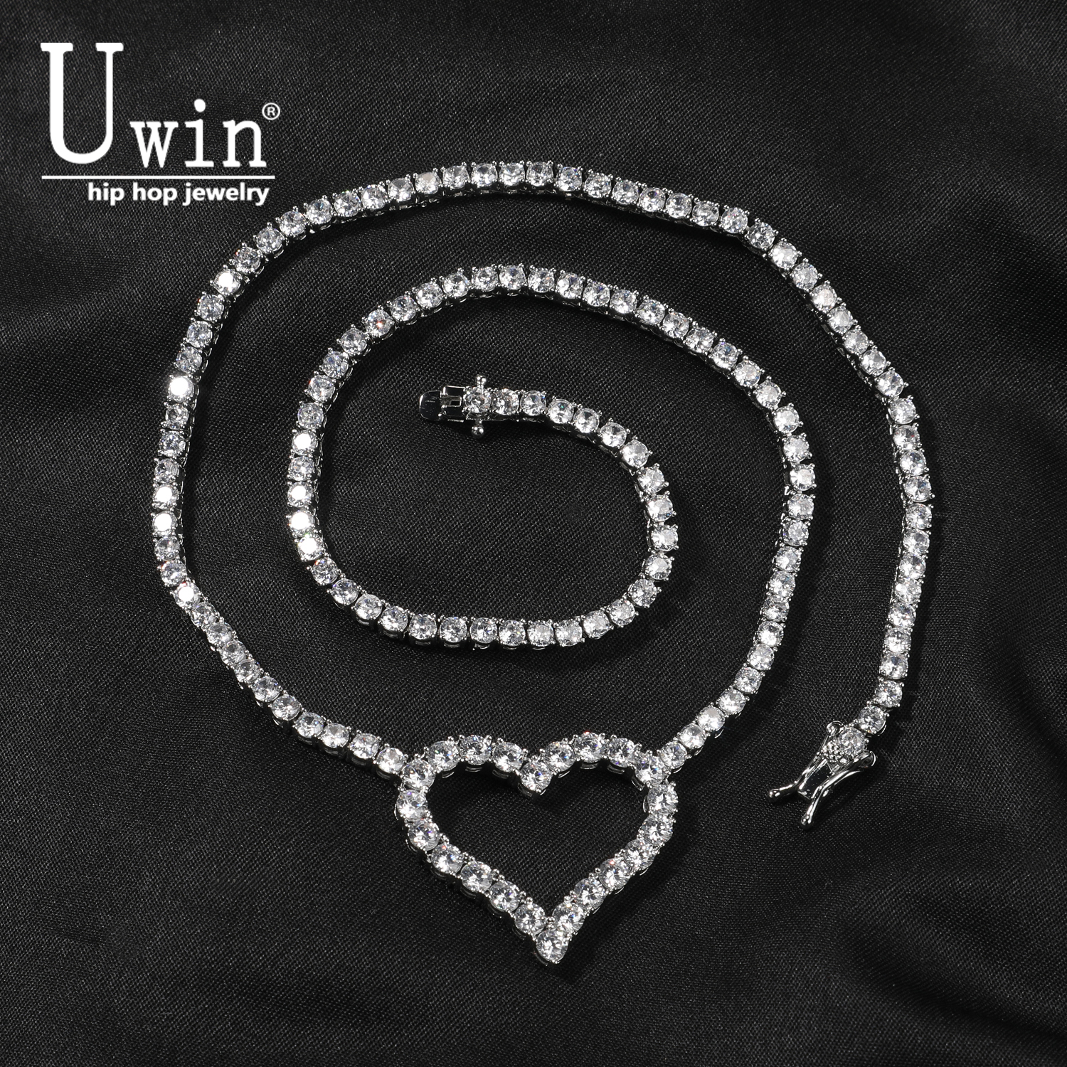 Tennis Bracelet Cubic - Uwin 3mm Tennis Chain With Lovely