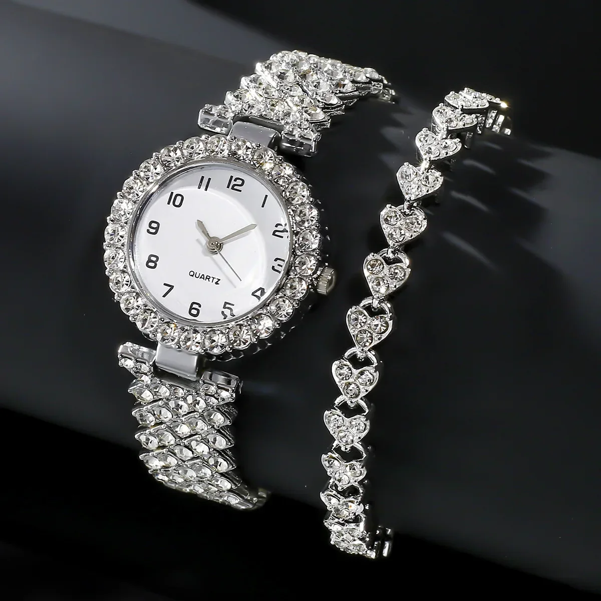 Jewelry Watches For Ladies - 2024 2pcs Luxury Fashion Women Watch