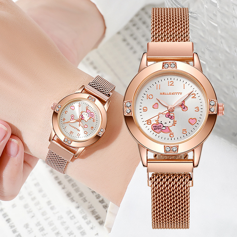 Jewelry Watches For Ladies - Fashion Hello Kitty Diamond Watches Women