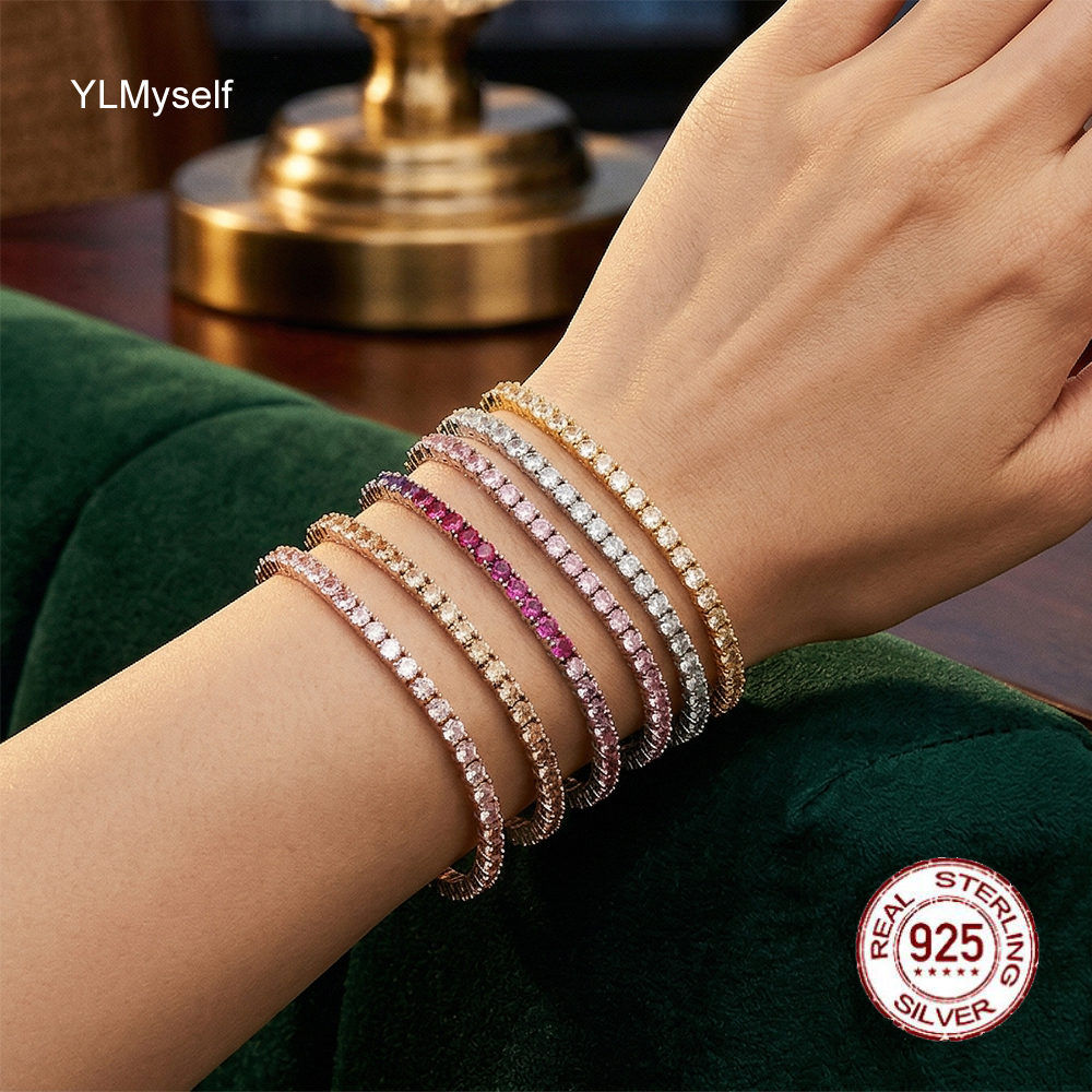 Solid Silver Fine Jewelry Chai - Tennis Bracelet Cubic recensione e prezzo