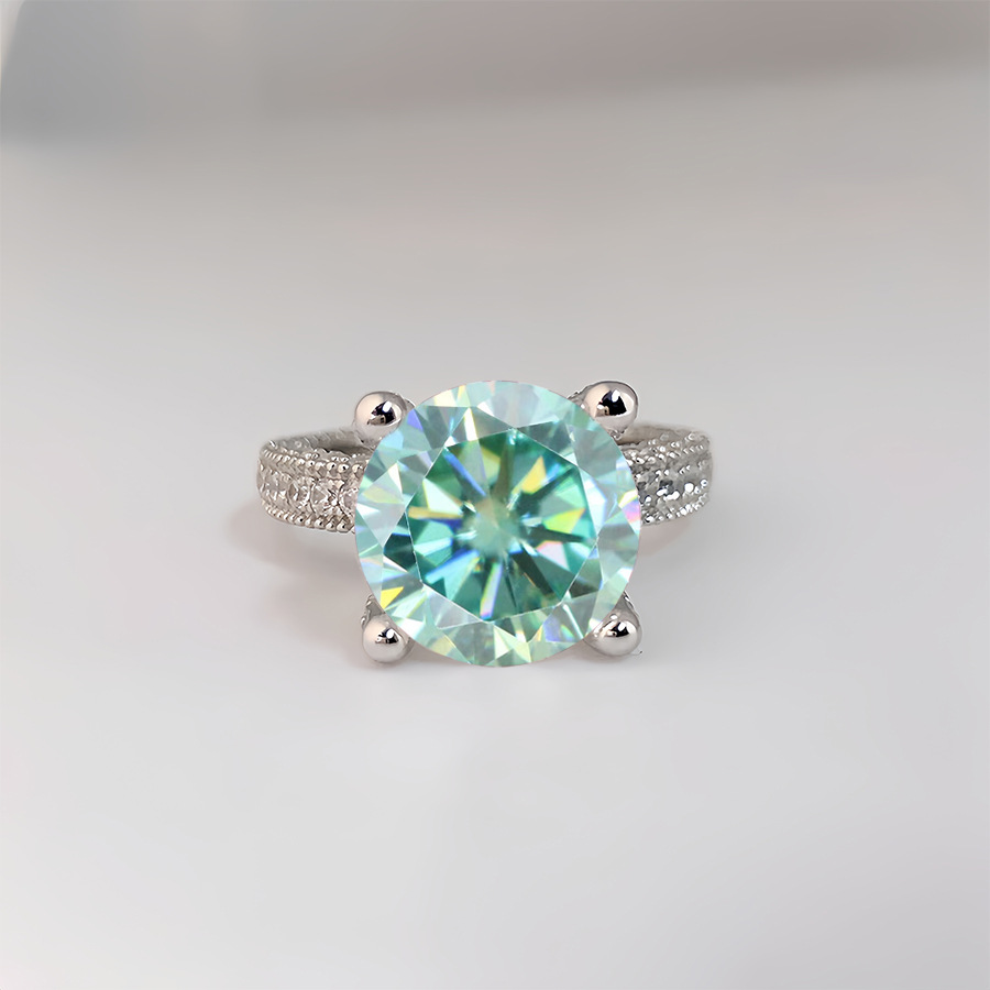 5 Carat Real Moissanite Diamon - Moissanite Ring recensione e prezzo