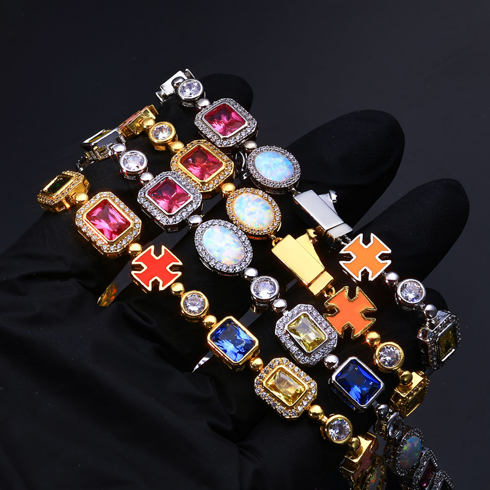 NY 10mm Colorful Gemstone Tenn - Tennis Bracelet Cubic recensione e prezzo