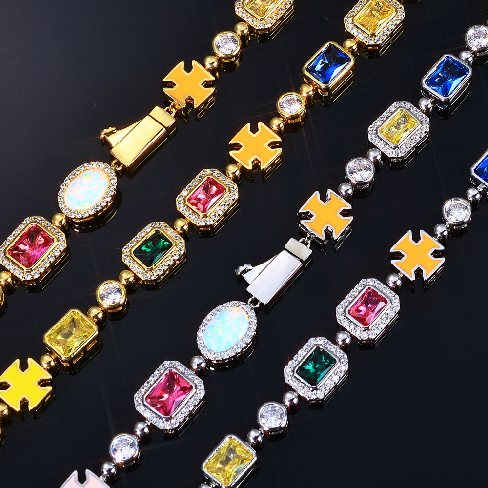 NY 10mm Colorful Gemstone Tenn - Tennis Bracelet Cubic recensione e prezzo