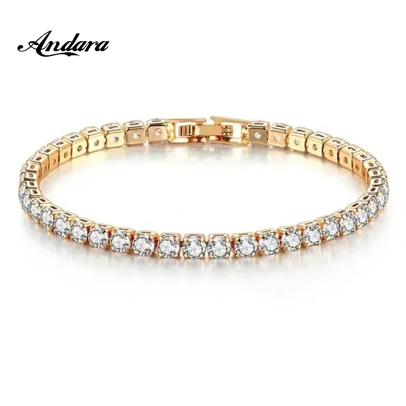925 Sterling Silver Rose Gold  - Tennis Bracelet Cubic recensione e prezzo