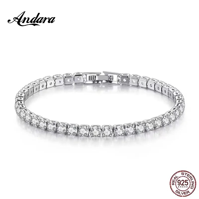 925 Sterling Silver Rose Gold  - Tennis Bracelet Cubic recensione e prezzo