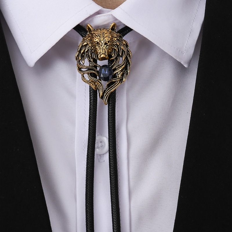 Retro Men's Wolf Head Bolo Tie - Wolf Jewelry & Watches Tampa Reviews recensione e prezzo