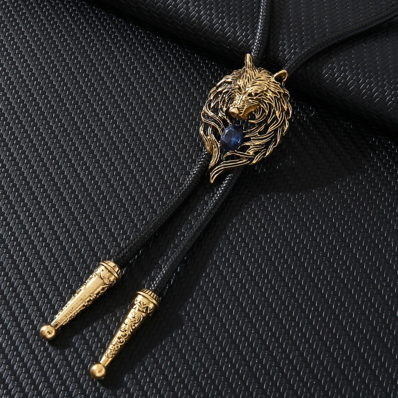 Retro Men's Wolf Head Bolo Tie - Wolf Jewelry & Watches Tampa Reviews recensione e prezzo