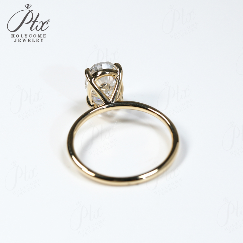 3CT Ring Moissanite Oval Shape - Moissanite Ring recensione e prezzo