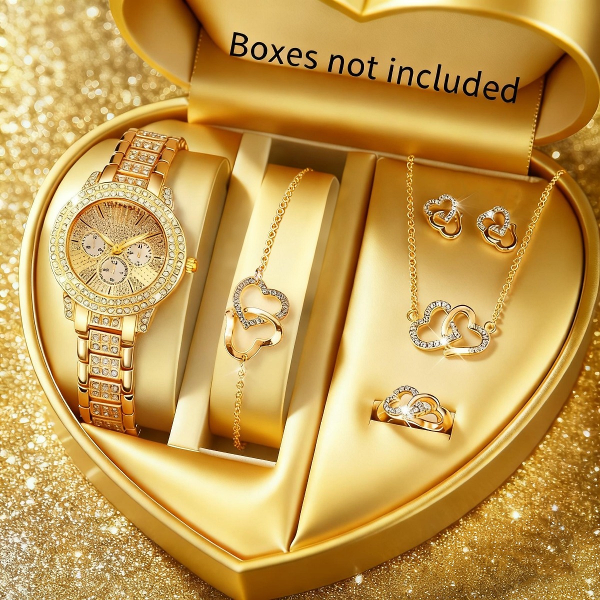6PCS Luxury Rhinestone Women W - Jewelry Watches For Ladies recensione e prezzo