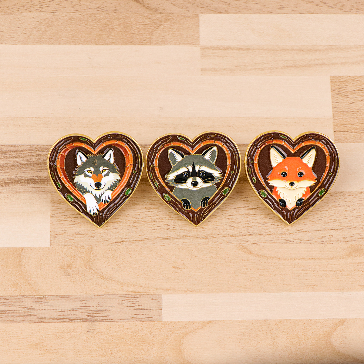 Fox Rose Bear Enamel Pins Anim - Wolf Jewelry & Watches Tampa Reviews recensione e prezzo
