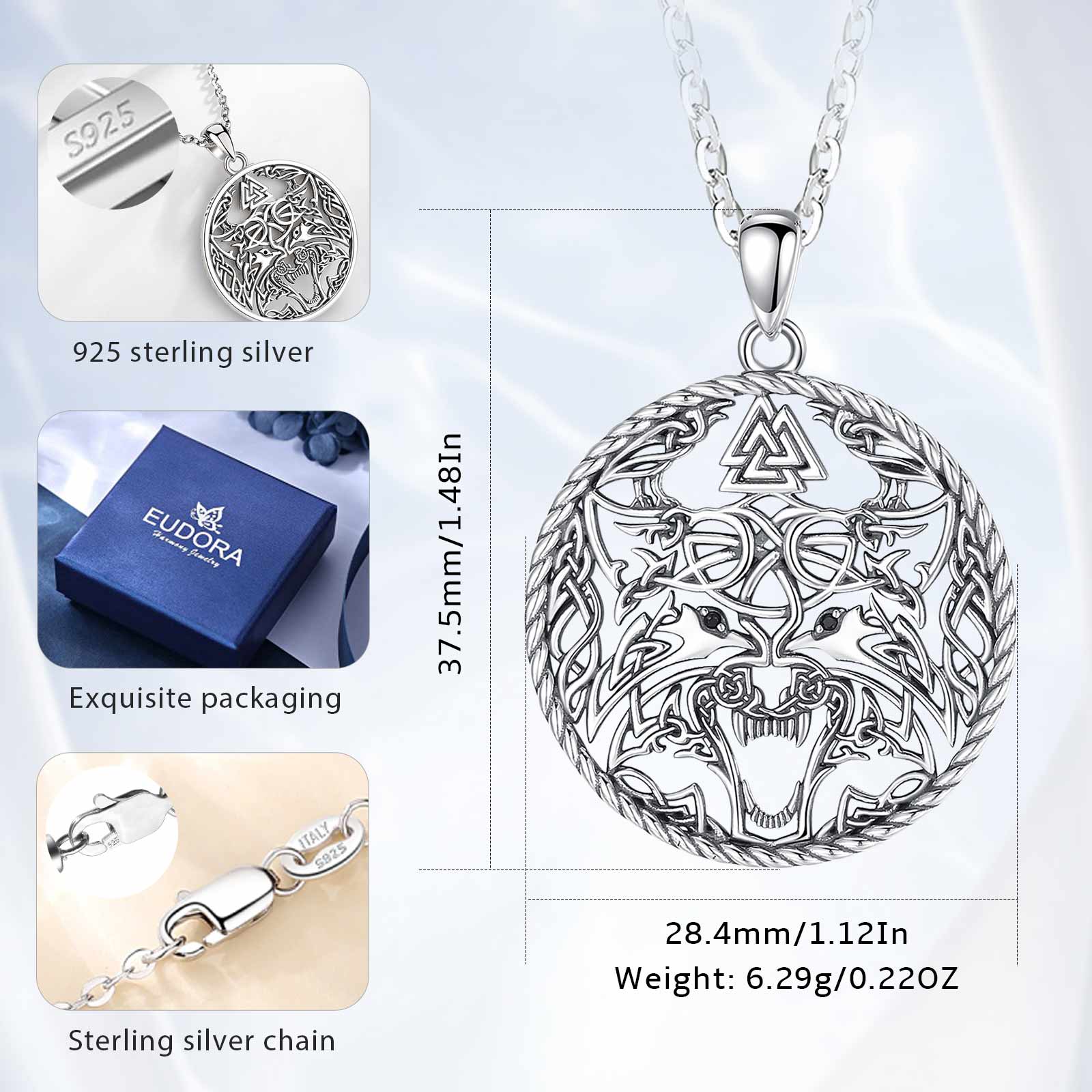 Eudora 925 Sterling Silver Vik - Wolf Jewelry & Watches Tampa Reviews recensione e prezzo