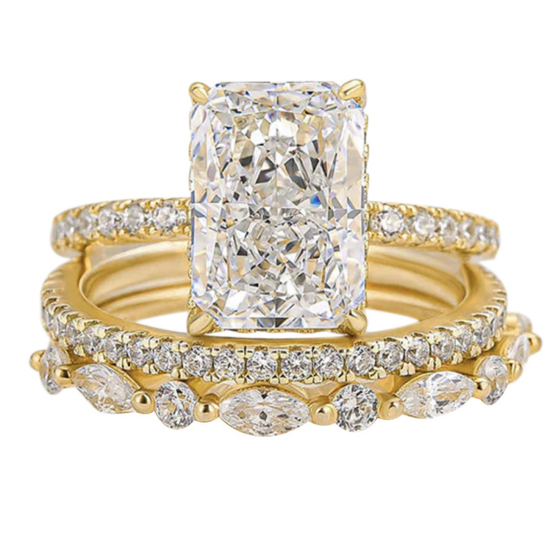 Gold Plated Coppers925Sterling - Moissanite Ring recensione e prezzo