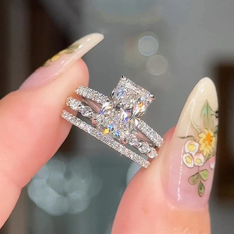 Gold Plated Coppers925Sterling - Moissanite Ring recensione e prezzo