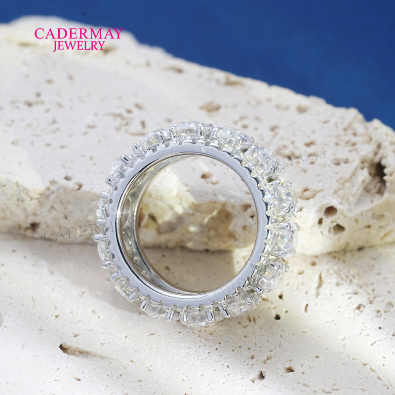 Cadermay Jewelry 3 Rows Moissa - Moissanite Ring recensione e prezzo