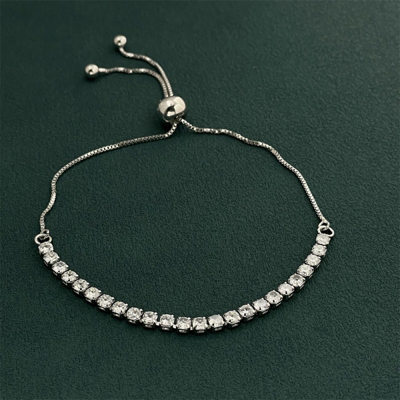 925 Sterling Silver Adjustable - Tennis Bracelet Cubic recensione e prezzo