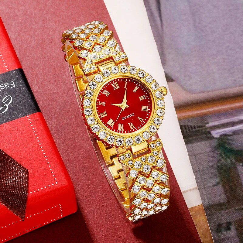 Golden Luxury Watch Women Ring - Jewelry Watches For Ladies recensione e prezzo