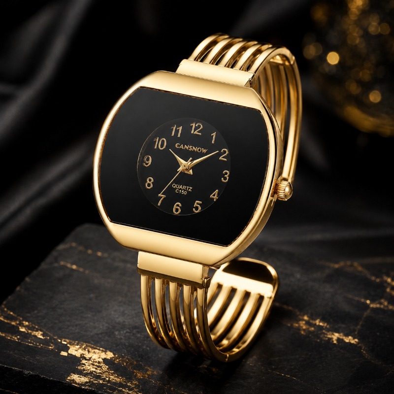 CANSNOW Luxury Open Cuff Bangl - Jewelry Watches For Ladies recensione e prezzo