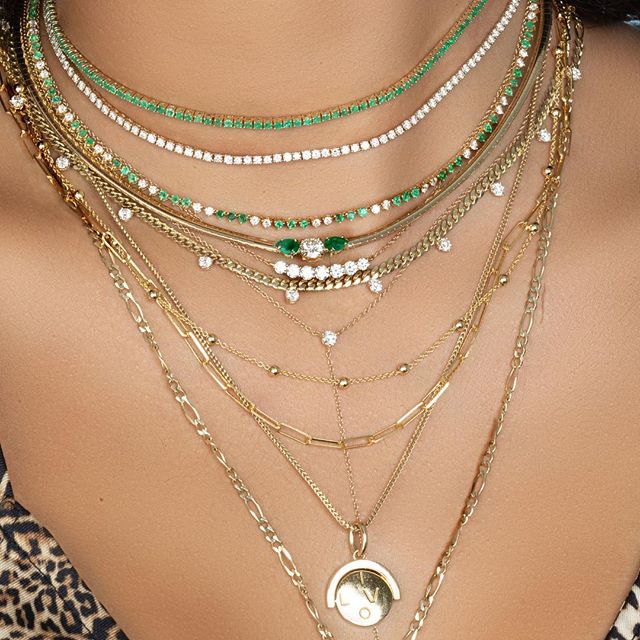 clear cz tennis chain choker n - Tennis Bracelet Cubic recensione e prezzo