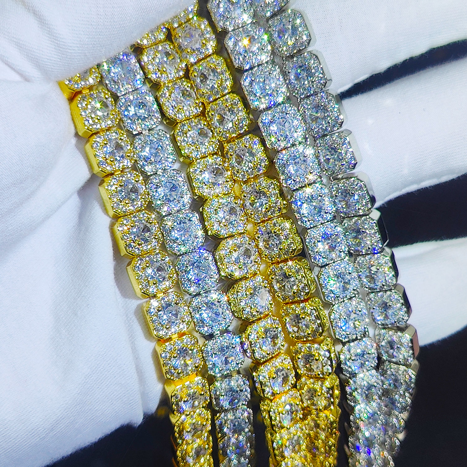 Clustered Diamond Tennis Chain - Tennis Bracelet Cubic recensione e prezzo