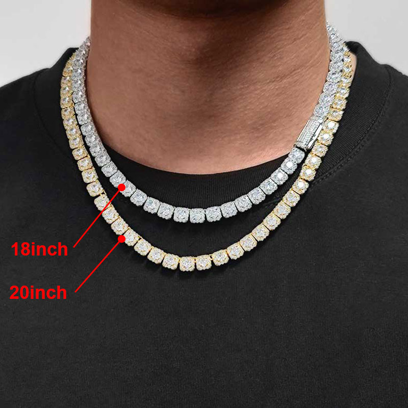Clustered Diamond Tennis Chain - Tennis Bracelet Cubic recensione e prezzo