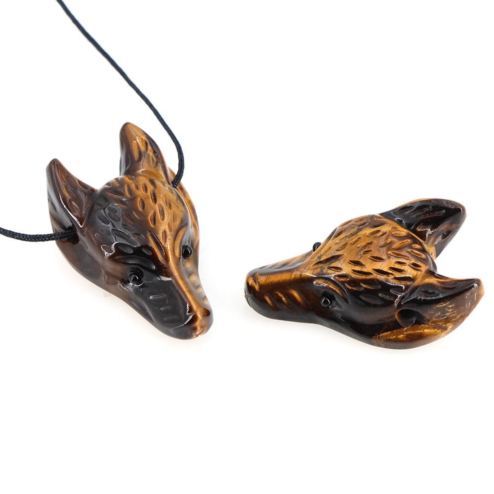 40mm Wolf Head Stone Pendant N - Wolf Jewelry & Watches Tampa Reviews recensione e prezzo