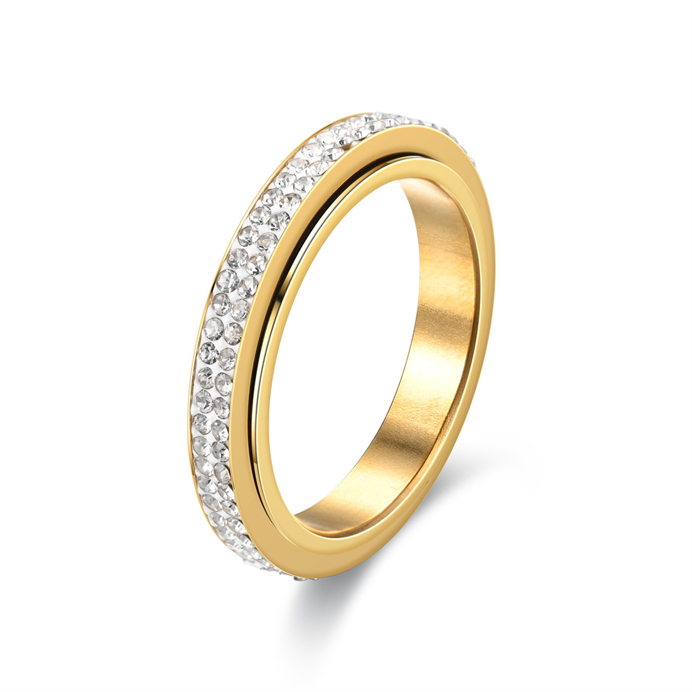 2 Row Anxiety Ring Rotary Ther - Moissanite Ring recensione e prezzo