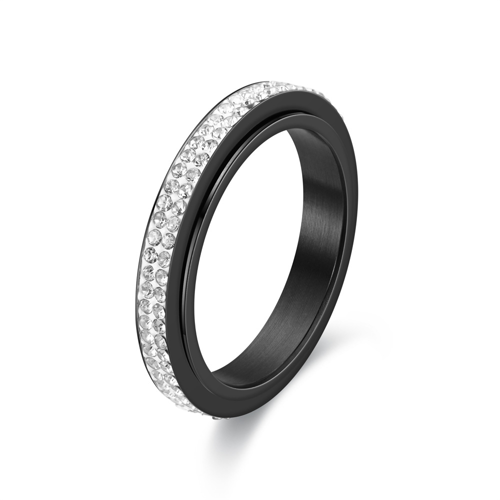 2 Row Anxiety Ring Rotary Ther - Moissanite Ring recensione e prezzo