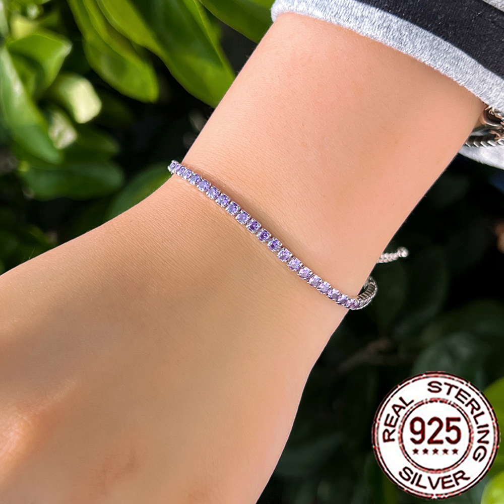 CWWZircons 100% 925 Sterling S - Tennis Bracelet Cubic recensione e prezzo