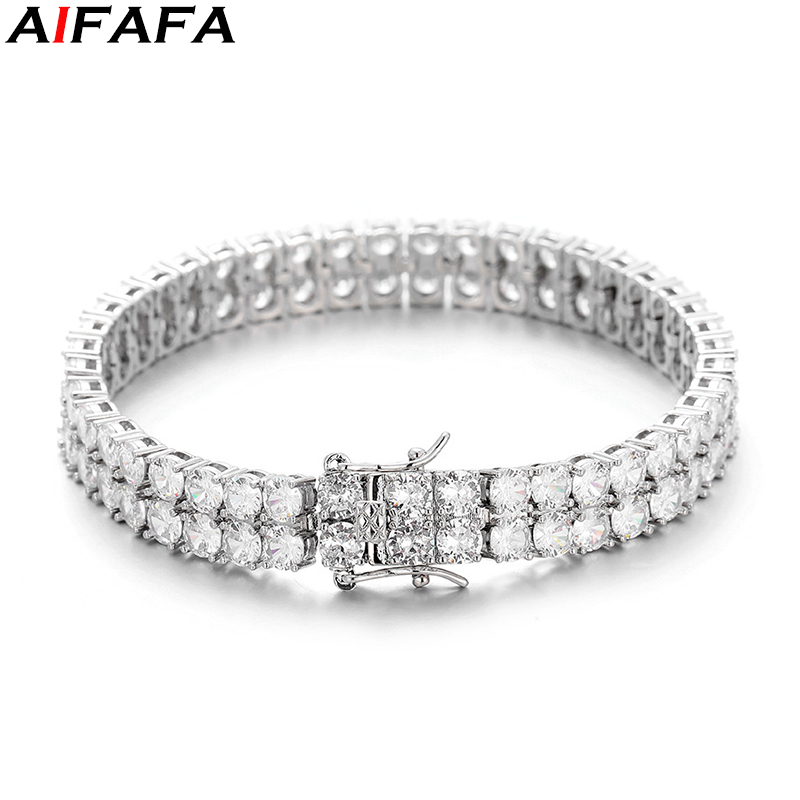 2 Row Tennis Chains Bracelet H - Tennis Bracelet Cubic recensione e prezzo