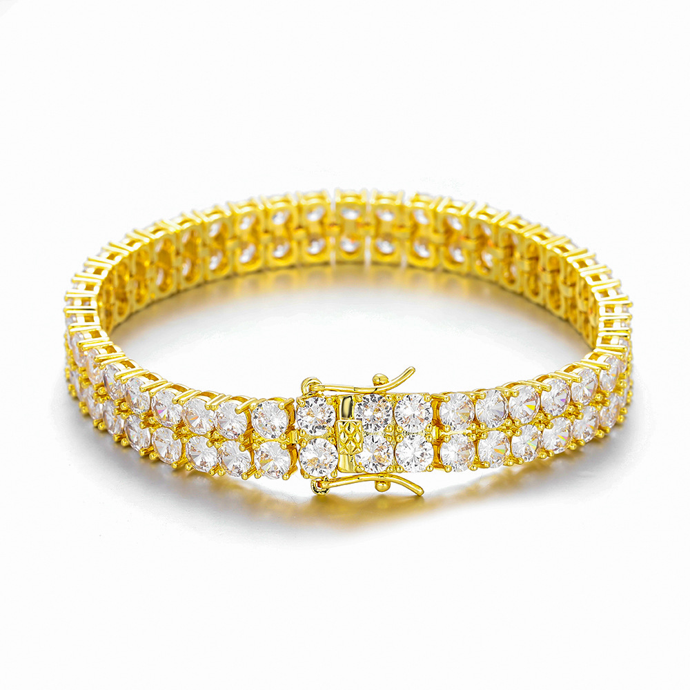 2 Row Tennis Chains Bracelet H - Tennis Bracelet Cubic recensione e prezzo
