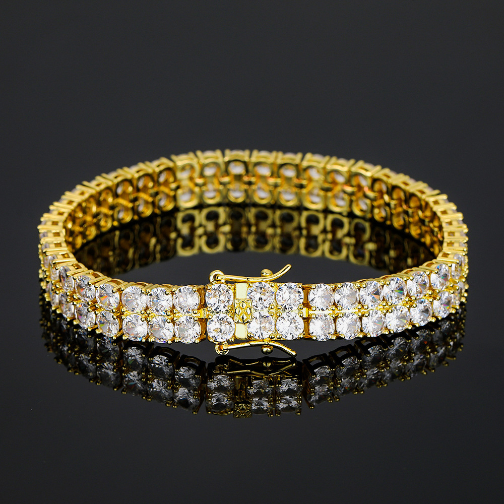 2 Row Tennis Chains Bracelet H - Tennis Bracelet Cubic recensione e prezzo