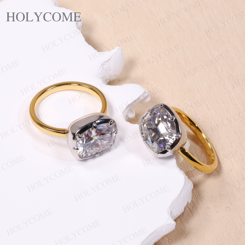 Custom Rings Moissanite Cushio - Moissanite Ring recensione e prezzo