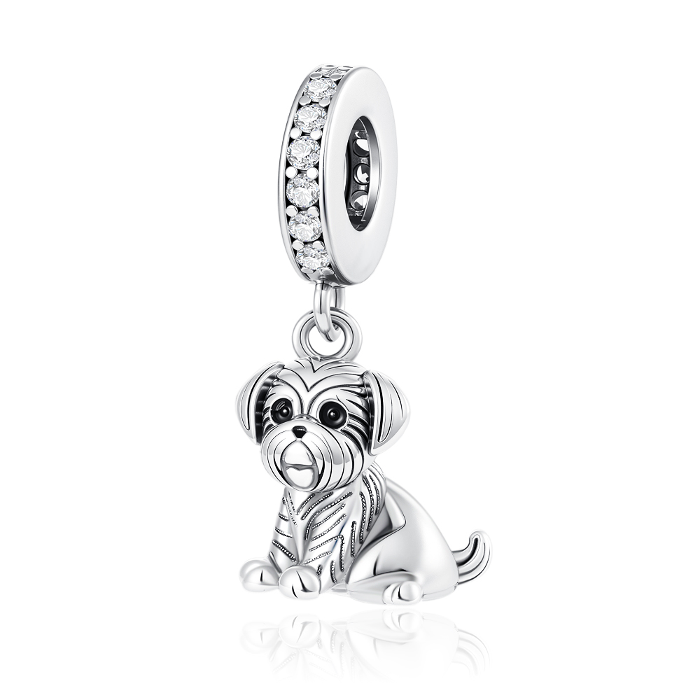 Shiny Zircon Puppy Wolf Charms - Wolf Jewelry & Watches Tampa Reviews recensione e prezzo