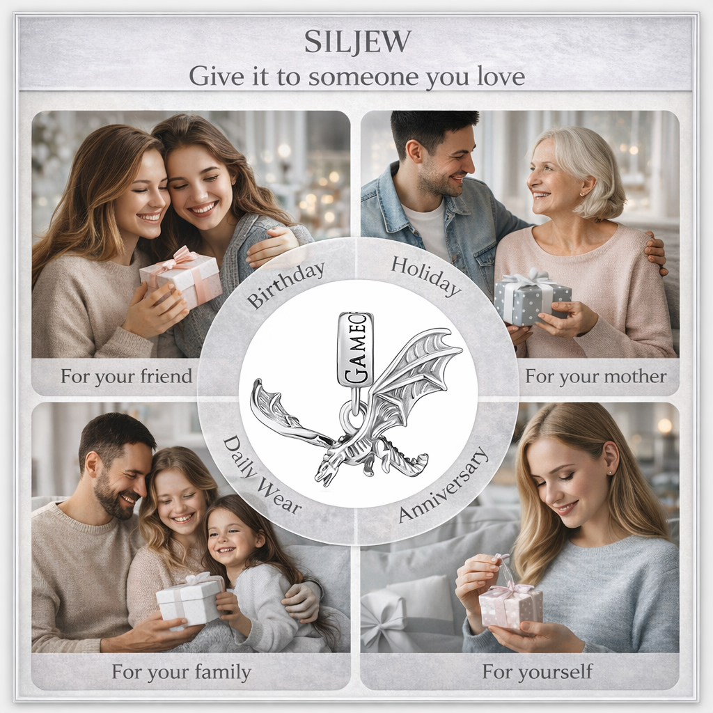 SilJew Vintage Fantasy Dragon  - Wolf Jewelry & Watches Tampa Reviews recensione e prezzo