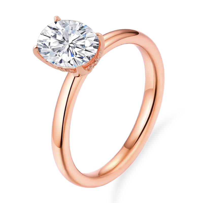 Provence 925 Silver Hidden Hal - Moissanite Ring recensione e prezzo
