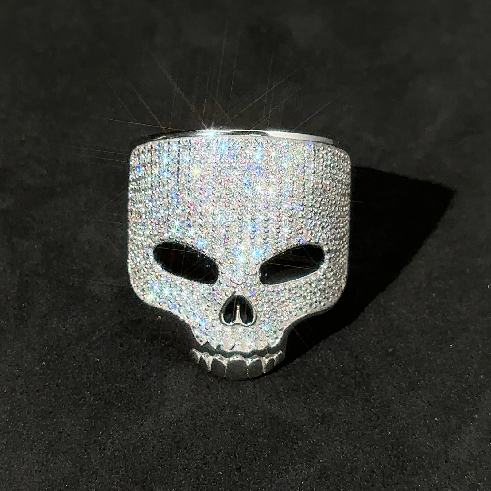 TUHE Unisex 925 Silver Skeleto - Moissanite Ring recensione e prezzo