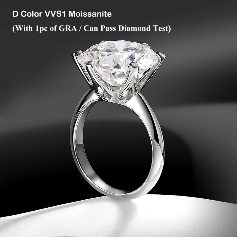 EWYA GRA Certified 0.5-10CT D  - Moissanite Ring recensione e prezzo
