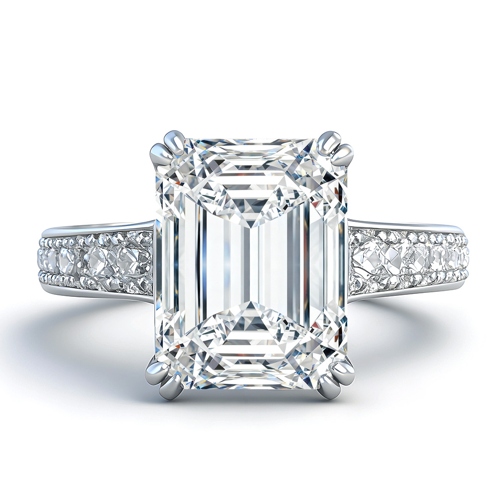 4 Carat Radiant Cut Moissanite - Moissanite Ring recensione e prezzo